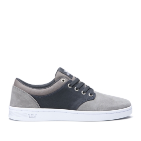 Dámské Nízké Boty Supra CHINO COURT Šedé/Šedé/Bílé | CZ-13888